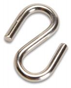 2,0 CE Di GANCIO A S PER CATENA D 2,4 MM ACCIAIO NICHELATO