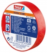 10,0 PZ Di NASTRO ISOLANTE CERTIFICATO ROSSO 19 MM X 25 M