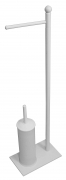 1,0 PZ Di PIANTANA CON PORTAROTOLO+PORTASCOPINO SONIA BIANCO
