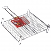 1,0 PZ Di GRATICOLA DOPPIA BOMBATA CON PIEDI 37X27 CM