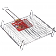 1,0 PZ Di GRATICOLA DOPPIA BOMBATA CON PIEDI 40X30 CM