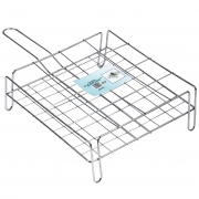 1,0 PZ Di GRATICOLA PER CARCIOFI CROMATA 30X30 CM