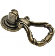 1,0 PZ Di MANIGLIA ZAMA RJM 0128 33X55 MM ANTICATO