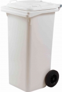 1,0 PZ Di PATTUMIERA 120 L CON RUOTE BIANCO