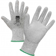 12,0 PA Di GUANTI HOB ANTITAGLIO FILO/PU GRIGIO TG.10