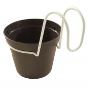 1,0 CF Di CONF. 6 VASETTI DIAM.CM.10 C/AGGANCI TORTORA