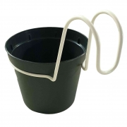 1,0 CF Di CONF. 6 VASETTI D 10 CM CON AGGANCI ANTRACITE