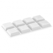 20,0 CF Di PARACOLPO ADESIVO INOFIX 16X16 MM 8 PZ BIANCO