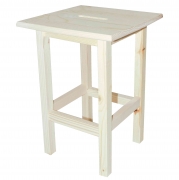1,0 PZ Di SGABELLO LEGNO SEDUTA