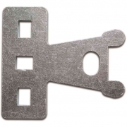 2,0 PZ Di PORTALUCCHETTO PIANO VERTIC ACC ZINC 8X110 MM