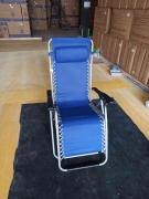 2,0 PZ Di SEDIA SDRAIO MULTIPOSIZIONE BLUE