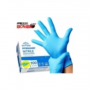 100 Guanti lavoro monouso nitrile TG L senza lattice polvere talco anallergici