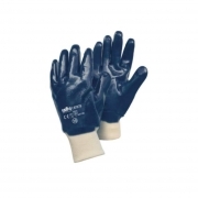 12 paia guanti da lavoro NBR tutto spalmato nitrile con polsino elastico tg 10