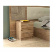 1,0 PZ Di KIT COMODINO 2C 45X34XH47 CM ROVERE