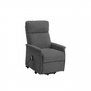 1,0 PZ Di POLTRONA RECLINER RELAX ALZAPERSONA TESSUTO GRIGIO