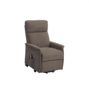1,0 PZ Di POLTRONA RECLINER RELAX ALZAPERSONA TESS.MARRONE