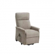 1,0 PZ Di POLTRONA RECLINER RELAX ALZAPERSONA TESSUTO BEIGE