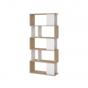 1,0 PZ Di KIT LIBRERIA MAZE 80X29X173 QUERCIA/BIANCO