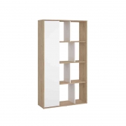 1,0 PZ Di KIT LIBRERIA MAZE 89X30X157 QUERCIA/BIANCO L.