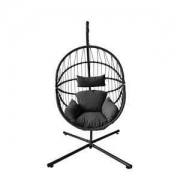 1,0 PZ Di C POLTRONA SOSPESA AURA ACCIAIO POLYRAT 108X192CM