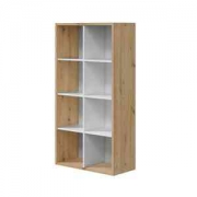 1,0 PZ Di LIBRERIA 71X33X137 CM  BIANCO ROVERE