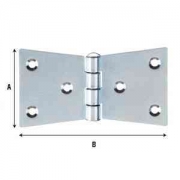24,0 PZ Di CERNIERA CODA DI RONDINE 4 FORI 110X55 MM