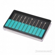 Set10 frese incisione incidere x mini trapano smerigliatrice a stelo tipo dremel