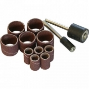 Set 10 nastri cilindri abrasivi x mini trapano smerigliatrice a stelo dremel