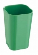 12 PZ Di *PORTASPAZZOLINO IN ACRILICO VERDE