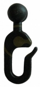 120 PZ Di GANCIO SCORREVOLE NYLON TESTA SFERICA MM.12
