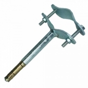 1,0 PZ Di STAFFA CON TASSELLO TUBO ANTENNA 100 MM MURO FIG.4