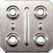 200,0 PZ Di PIASTRINA QUADRA 4 FORI 40X40 MM ZINCATA**