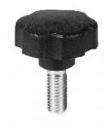 10,0 PZ Di VOLANTINO CON GAMBO M8 NERO D 40X20 MM