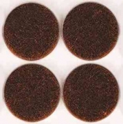 50,0 CF Di FELTRINO ADESIVO SEDIA MARRONE D 20 MM CF 12 PZ*