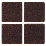 50,0 CF Di FELTRINO ADESIVO SEDIA MARRONE  25X 35 MM CF 6 PZ*