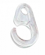 500,0 PZ Di GANCIO PER BASTONE TENDA D 10 MM PLASTICA TRASP