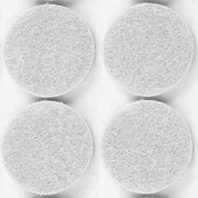 50,0 CF Di FELTRINO ADESIVO SEDIA BIANCO D 18 MM CF 12 PZ**