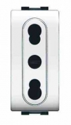 12,0 PZ Di LIFE ART.4045WH PRESA BIVALENTE BIANCA