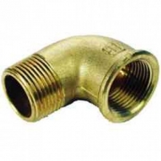 5,0 PZ Di IDRAULICA - GOMITO MF 92 OTTONE GIALLO D  1