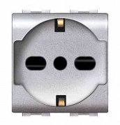 6,0 PZ Di LIFE ART.4050TEC PRESA BIPASSO/SCHUKO TEC