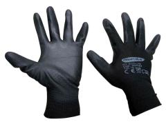 12,0 PA Di GUANTI NYLON POLIURETANO ECO-LITE NERO TG. 7