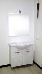 1,0 PZ Di MOBILE BAGNO ANTONELLA 2 ANTE  82 BIANCO PORTUNA
