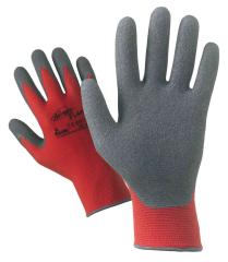 12,0 PA Di GUANTI NYLON/LATTICE ROSSO/GRIGIO TG. 8