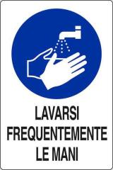10,0 PZ Di TARGA 20X30 LAVARSI FREQUENTEMENTE LE MANI