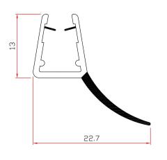 10,0 PZ Di GUARNIZIONE PER BOX DOCCIA 2 M MOD.407