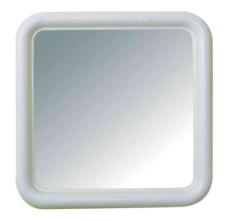 1,0 PZ Di SPECCHIO SILVIA 50X50 CM BIANCO A.328*