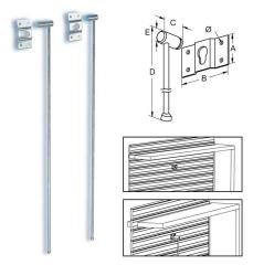 50,0 PZ Di SICURA PER TAPPARELLA LEGNO METALLO 58X500 MM*