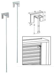50,0 PZ Di SICURA PER TAPPARELLA PLASTICA ASTA 39X480 MM