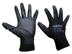 12,0 PA Di GUANTI NYLON POLIURETANO ECO-LITE NERO TG. 9