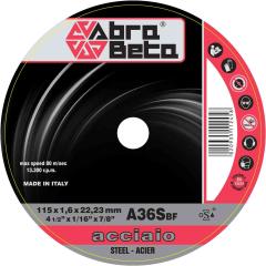 50,0 PZ Di ABRABETA DISCO PER FERRO D 115X1,6 MM